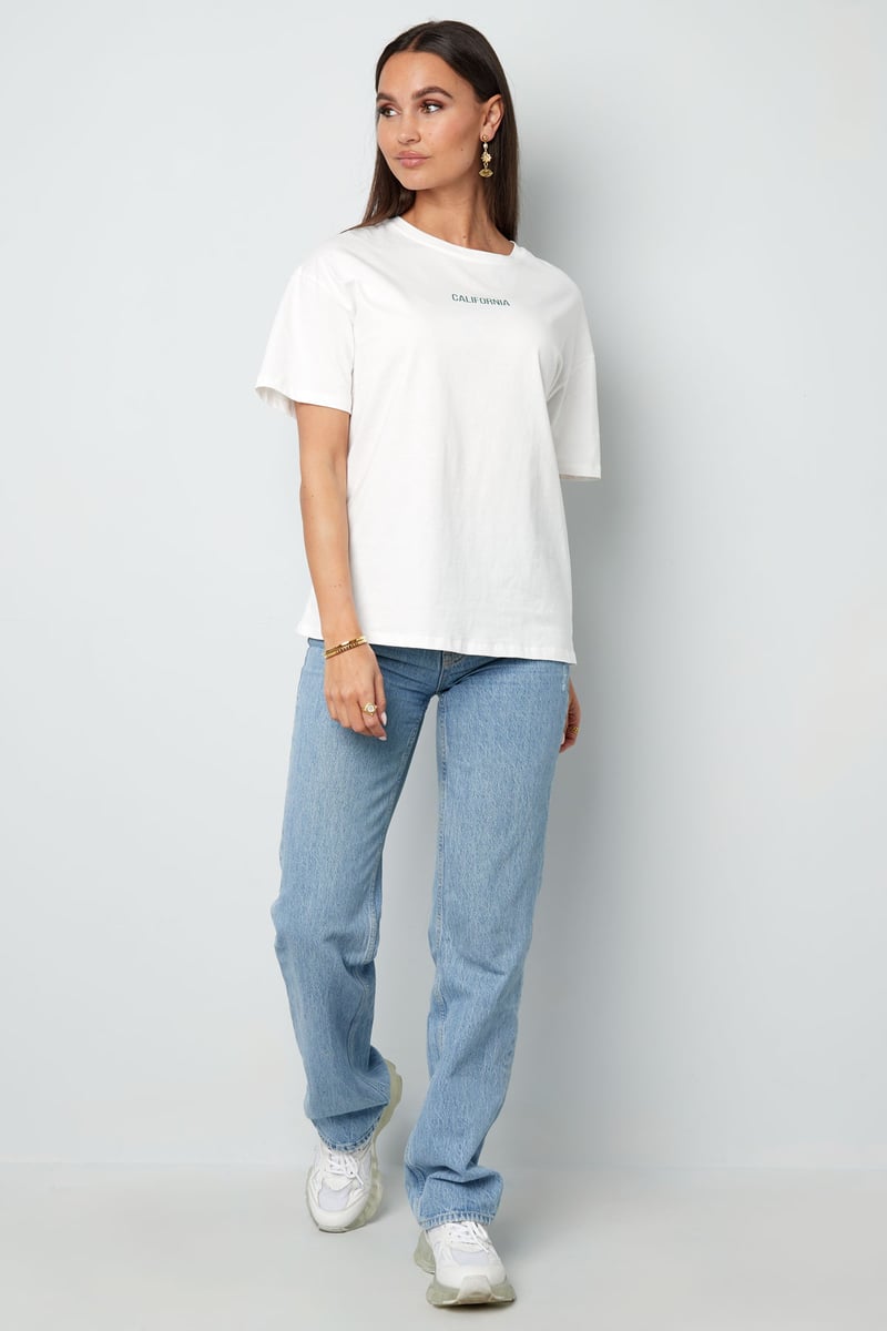 T-shirt california - wit