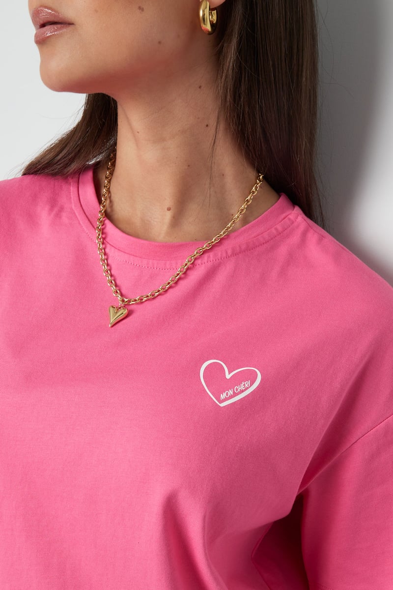 T-shirt mon cheri - wit