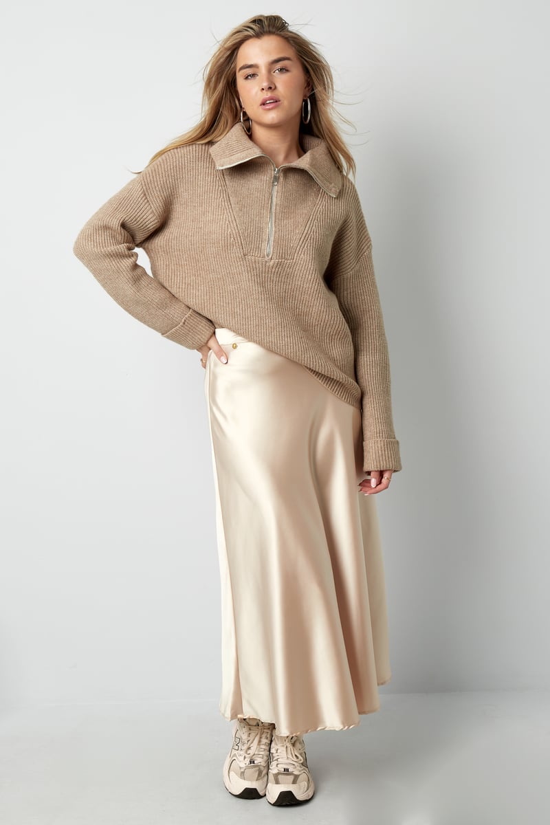 Neutral knit trui - zwart