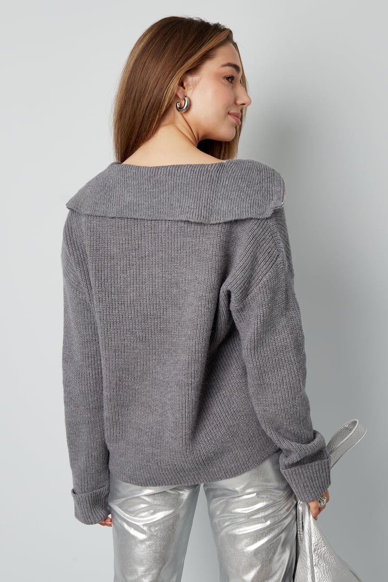 Neutral knit trui - zwart