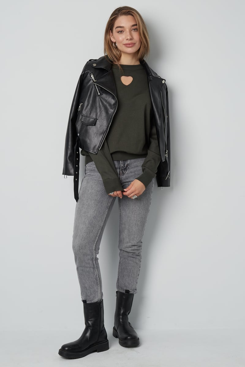 Forever in my heart trui - dark green 