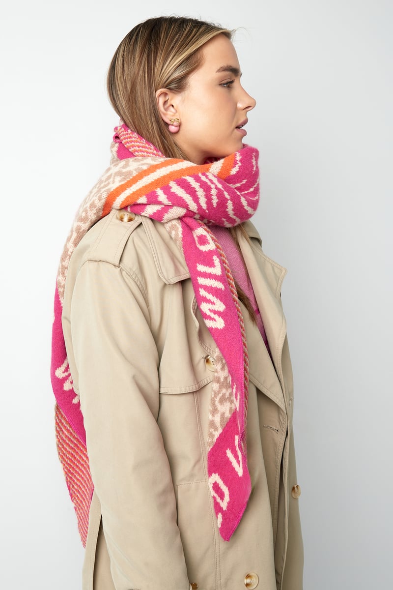 Wild Glow sjaal - groen & felgroen