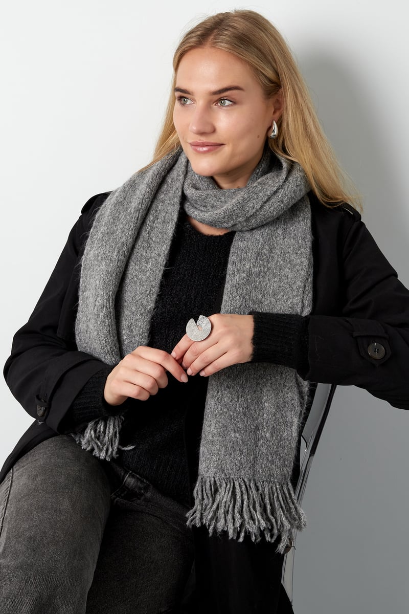 Winter Whispers sjaal - zwart