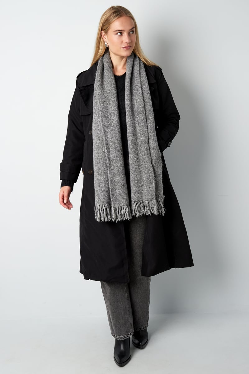 Winter Whispers sjaal - zwart
