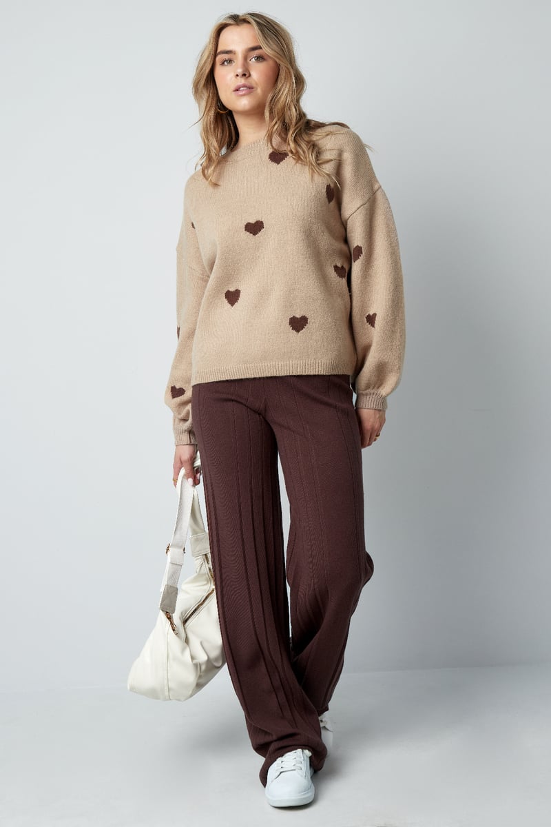 Heartfelt Hugs trui - gebroken wit