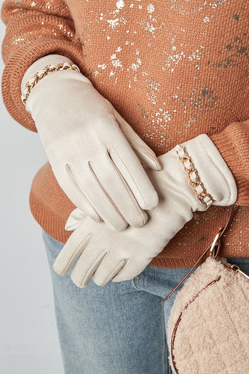 Glamour glove - zwart