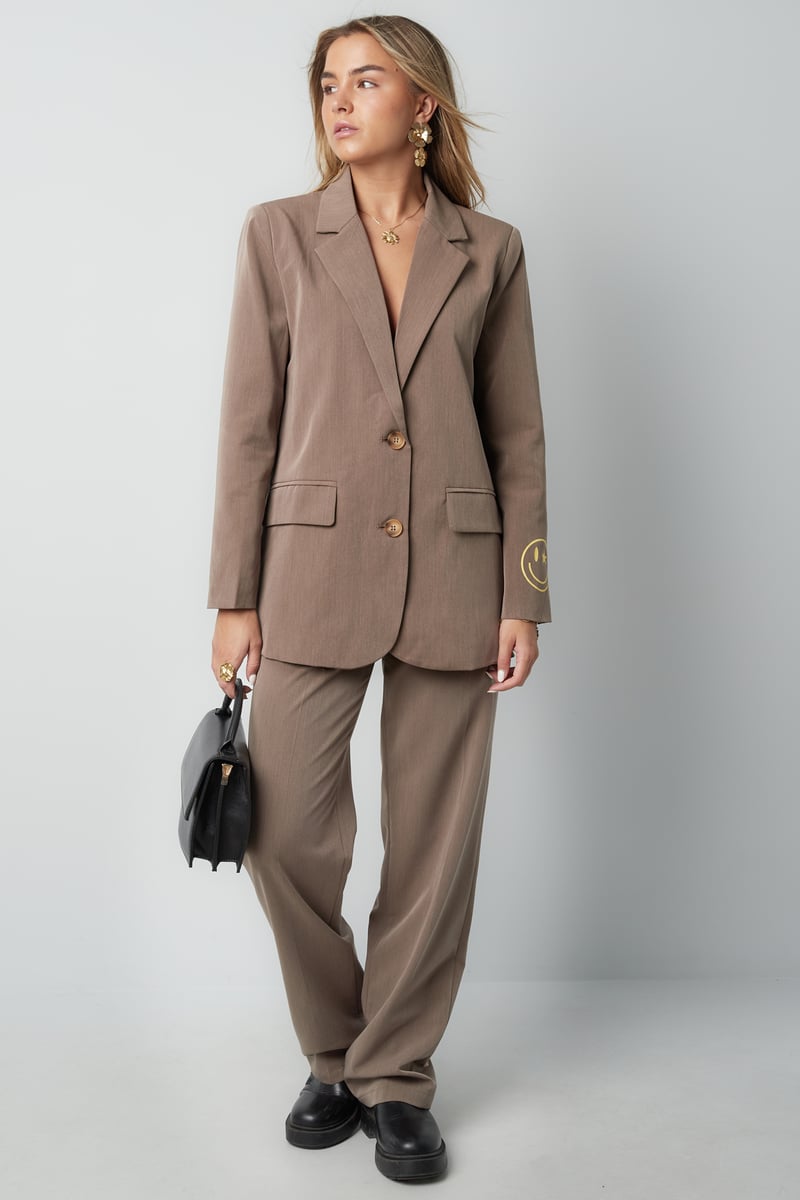 Show Your Smile pantalon - grijs