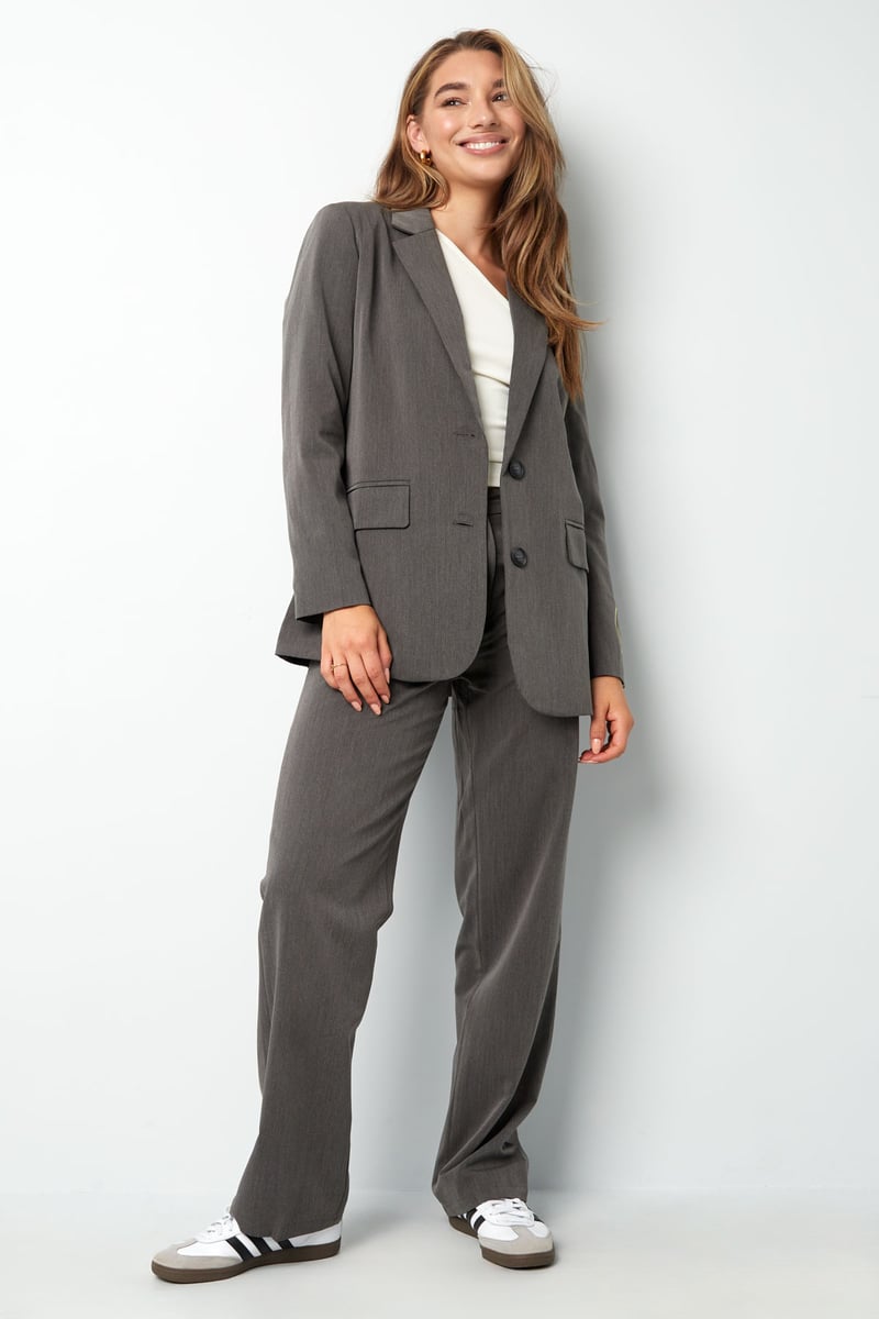 Show Your Smile pantalon - grijs