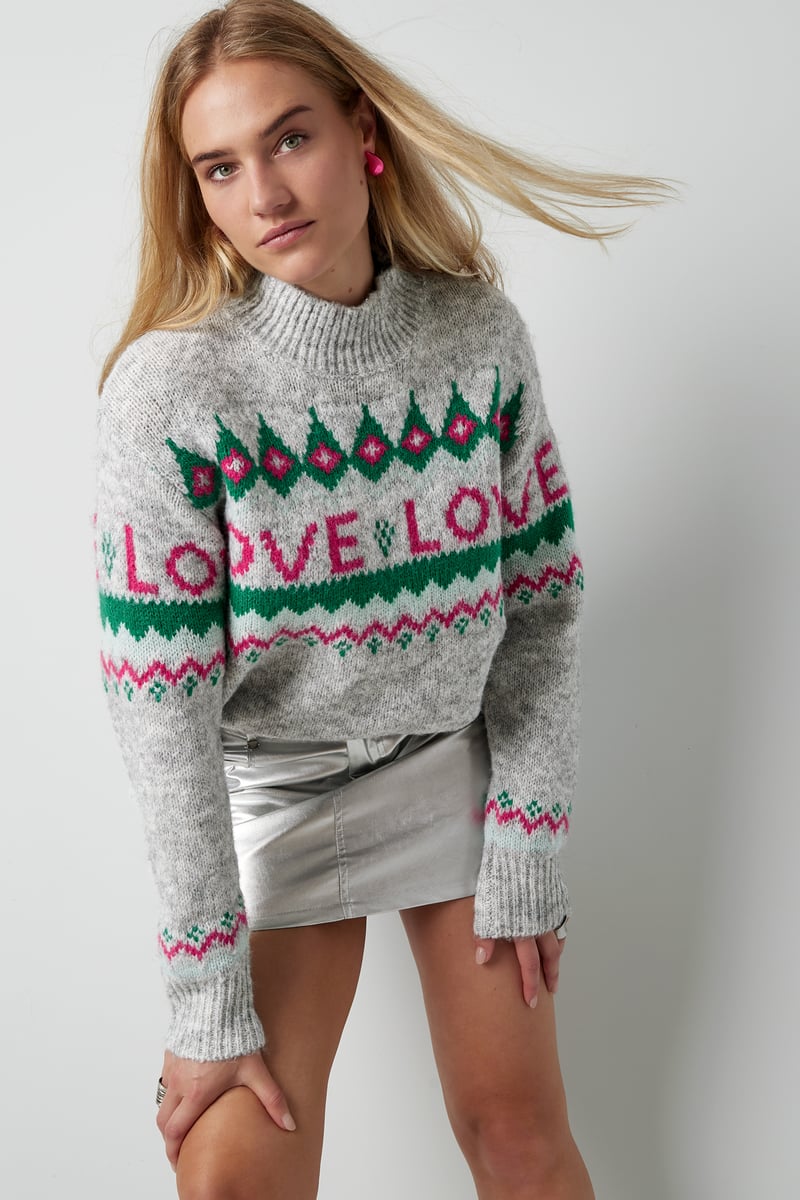 Love Sweater Weather trui - wit