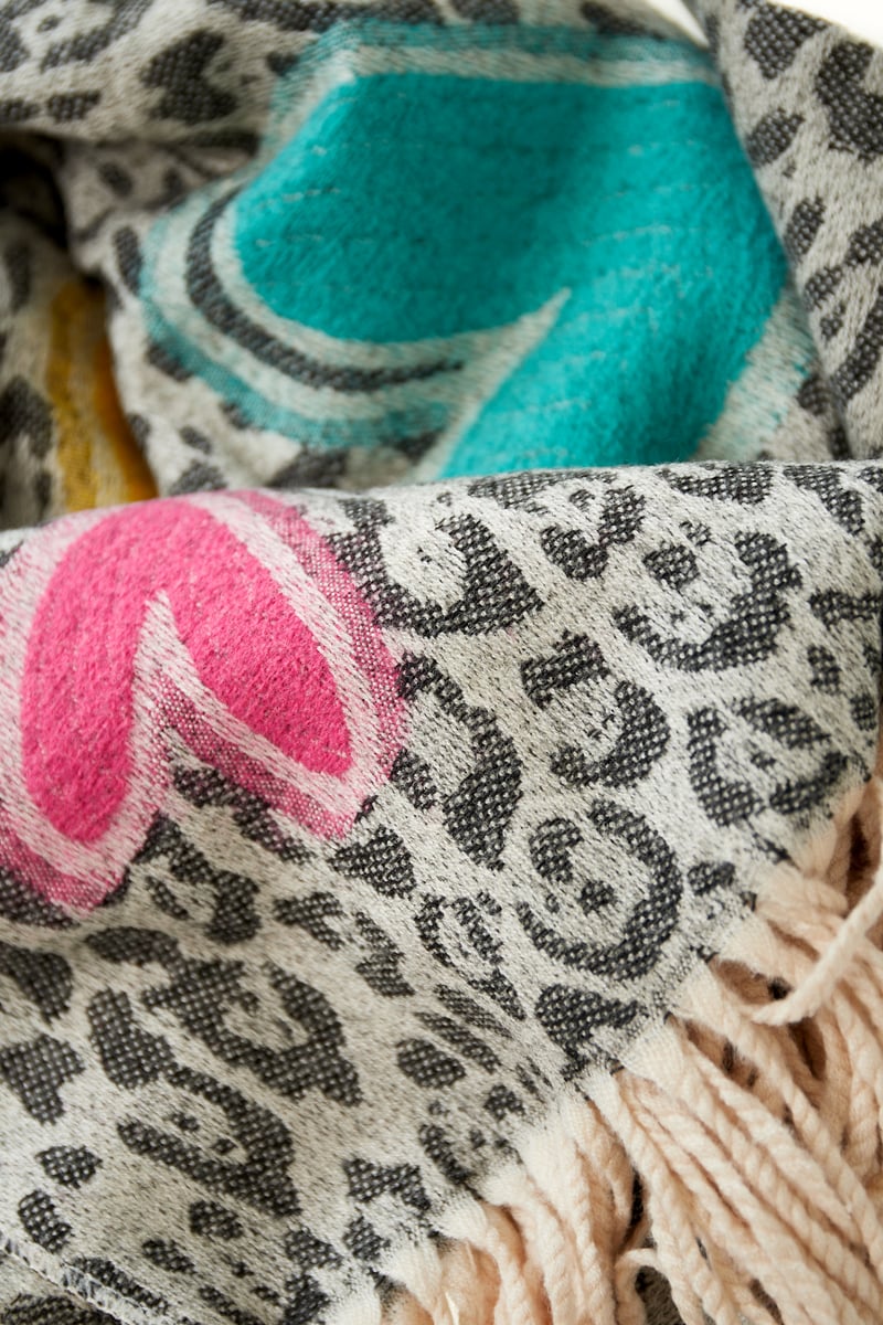 Wintersjaal frosty flirt - blauw