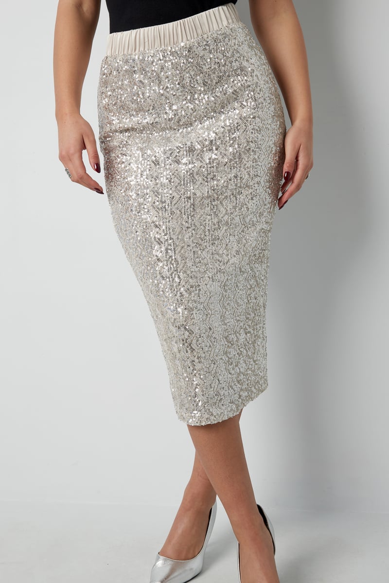 Glitter rok - zwart