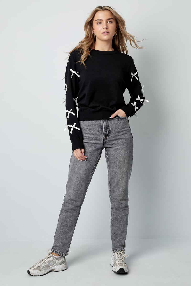 Bow Whisper trui - fuchsia