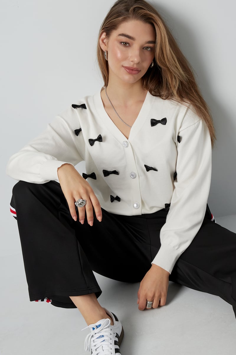 Bowtiful vest - wit