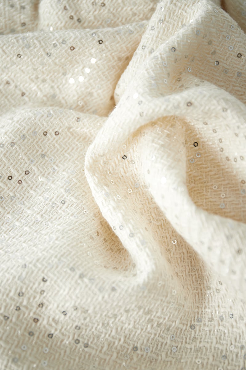 Glitter dream jas - zwart