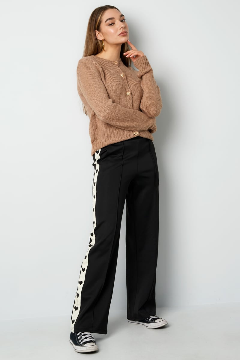 Broek met hartjes zijkant - rood