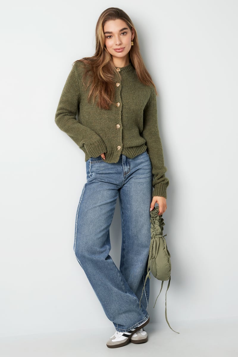 Knitted Love Cardigan - grijs