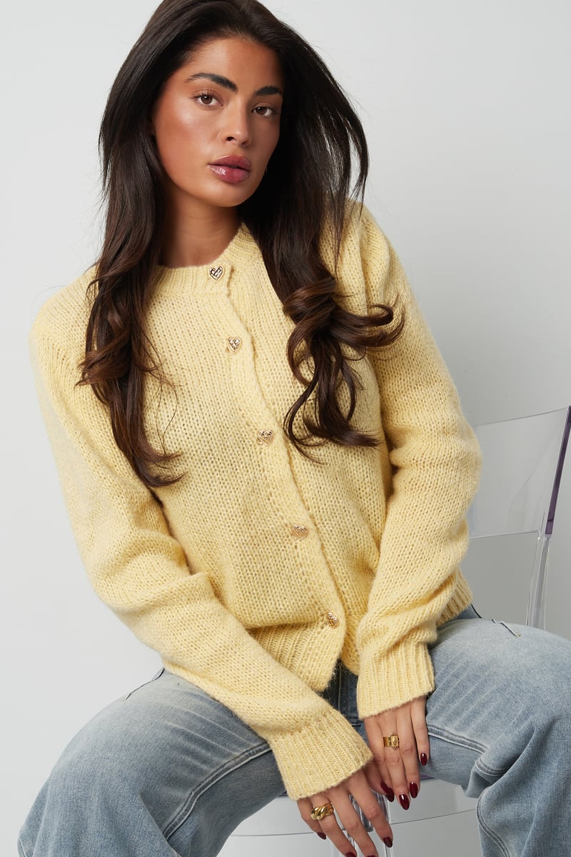 Knitted Love Cardigan - grijs