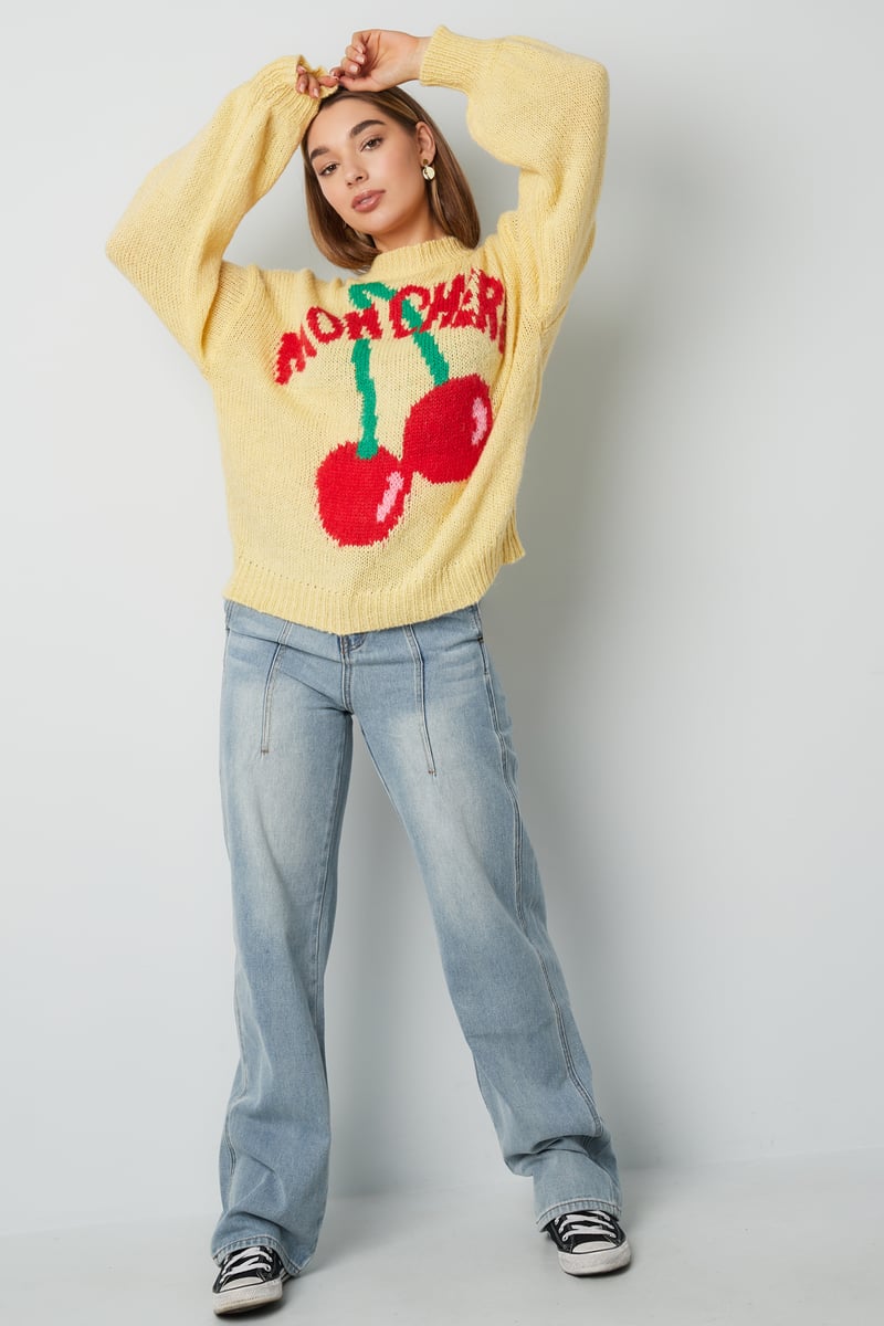 Mon chéri trui - geel