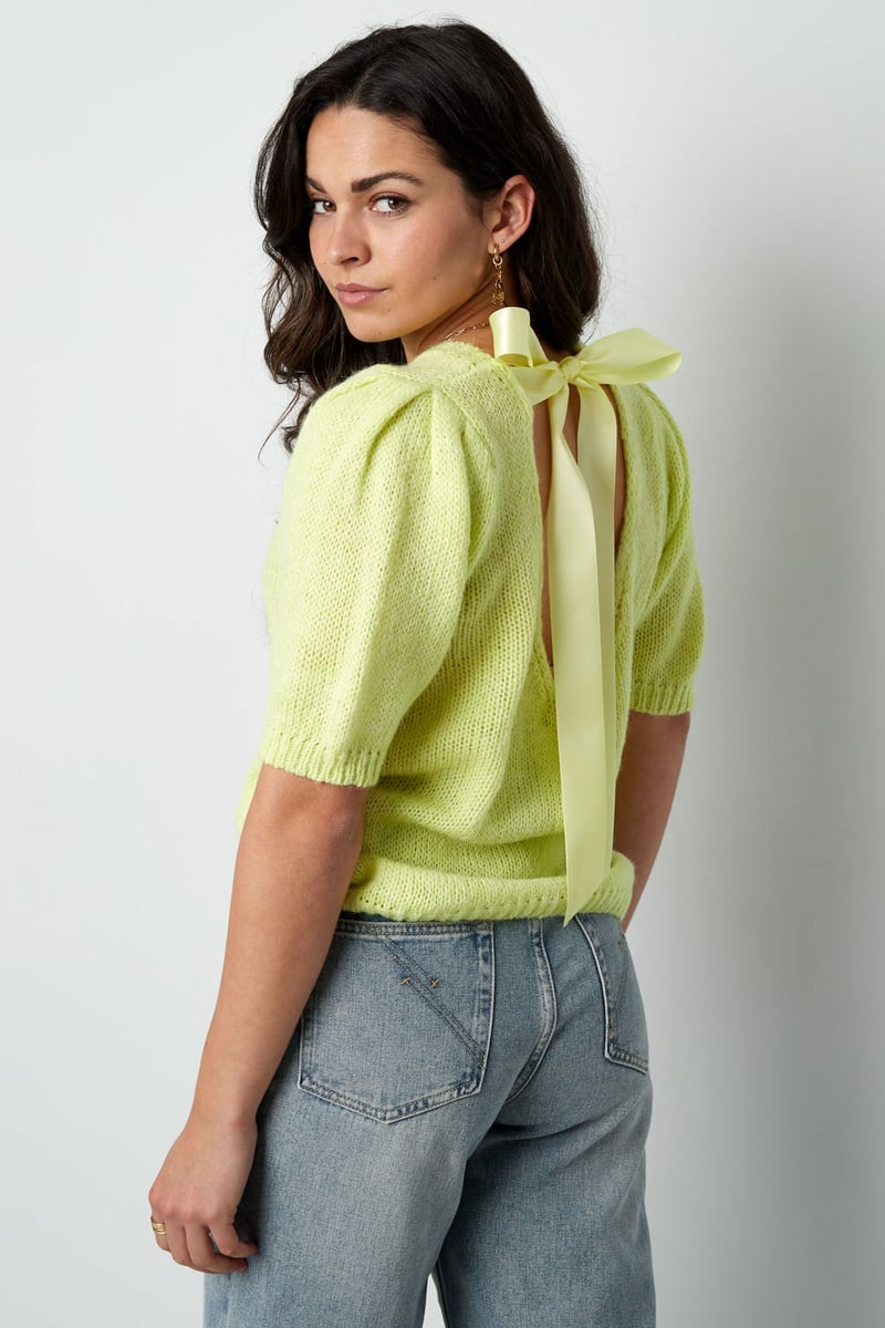 Soft bow shirt - Rood