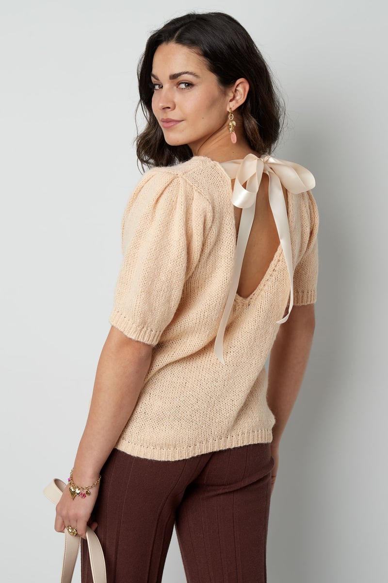 Soft bow shirt - Rood