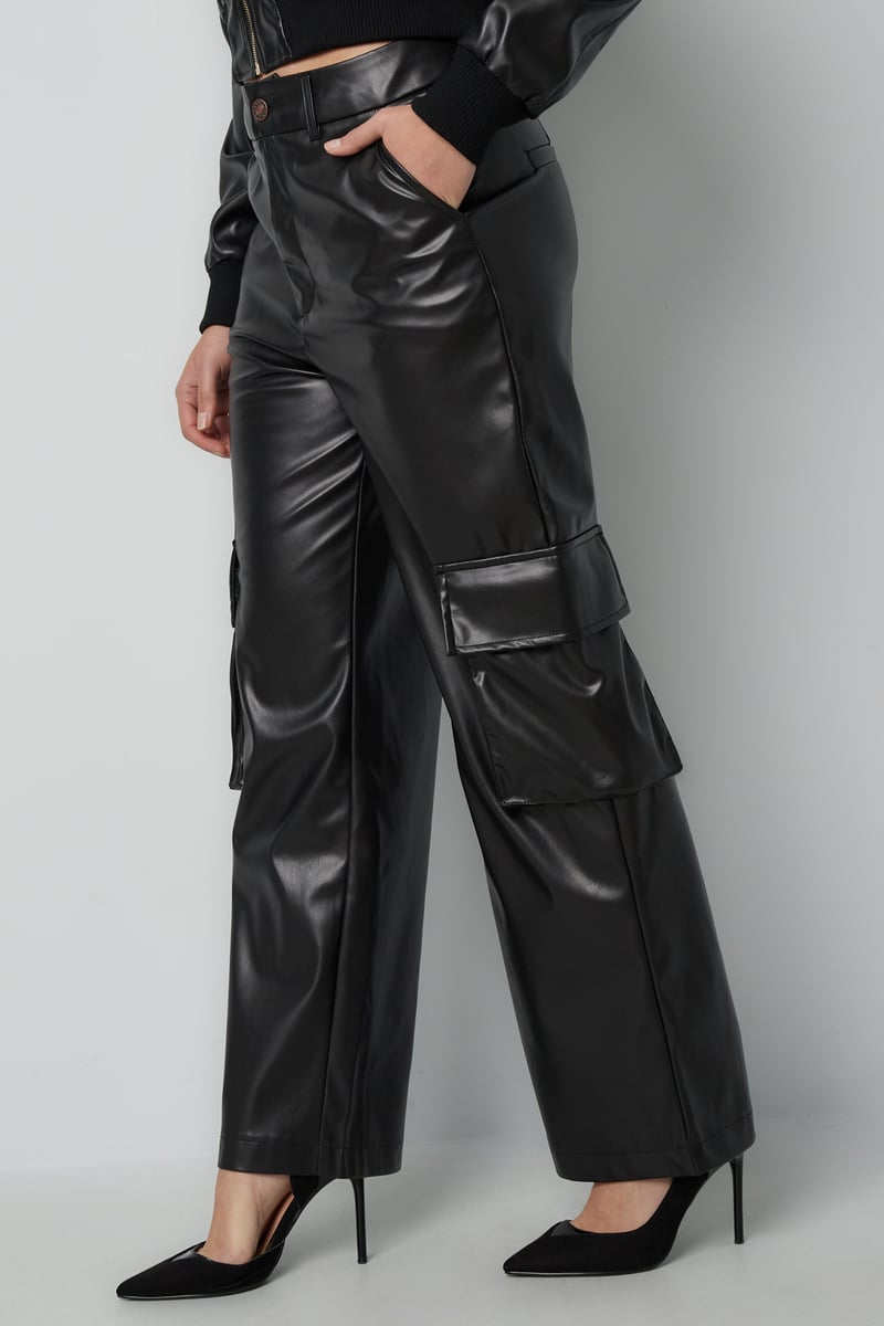Trendy cargobroek - Zwart