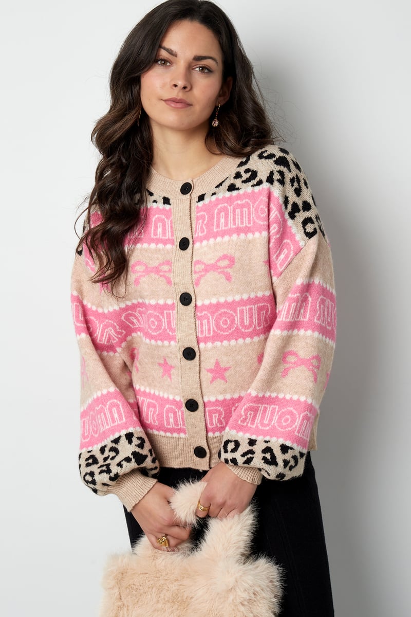 Vest amour baby - Roze