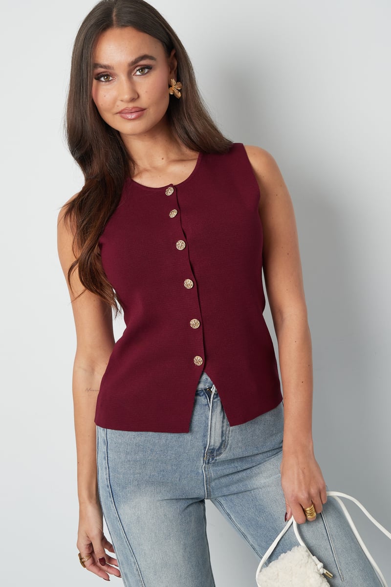 Knots about you top - Gebroken wit