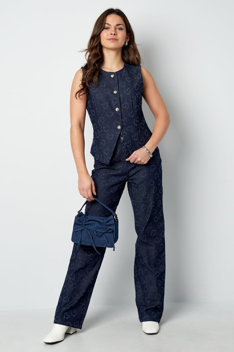 Heartsy korset top - Lichtblauw