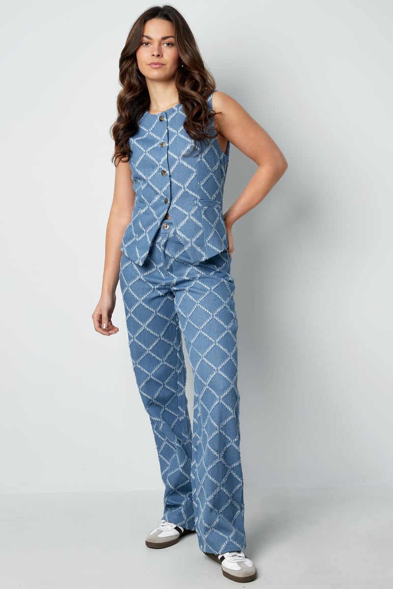 Grids of grace korset - Lichtblauw