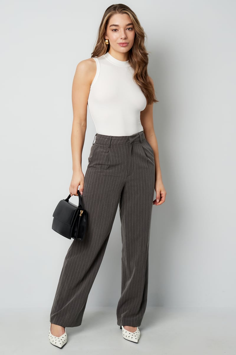 Basic body hoge hals - Roze