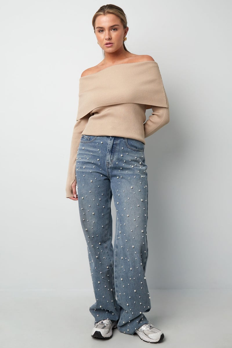 Basic off shoulder top - Burgundy