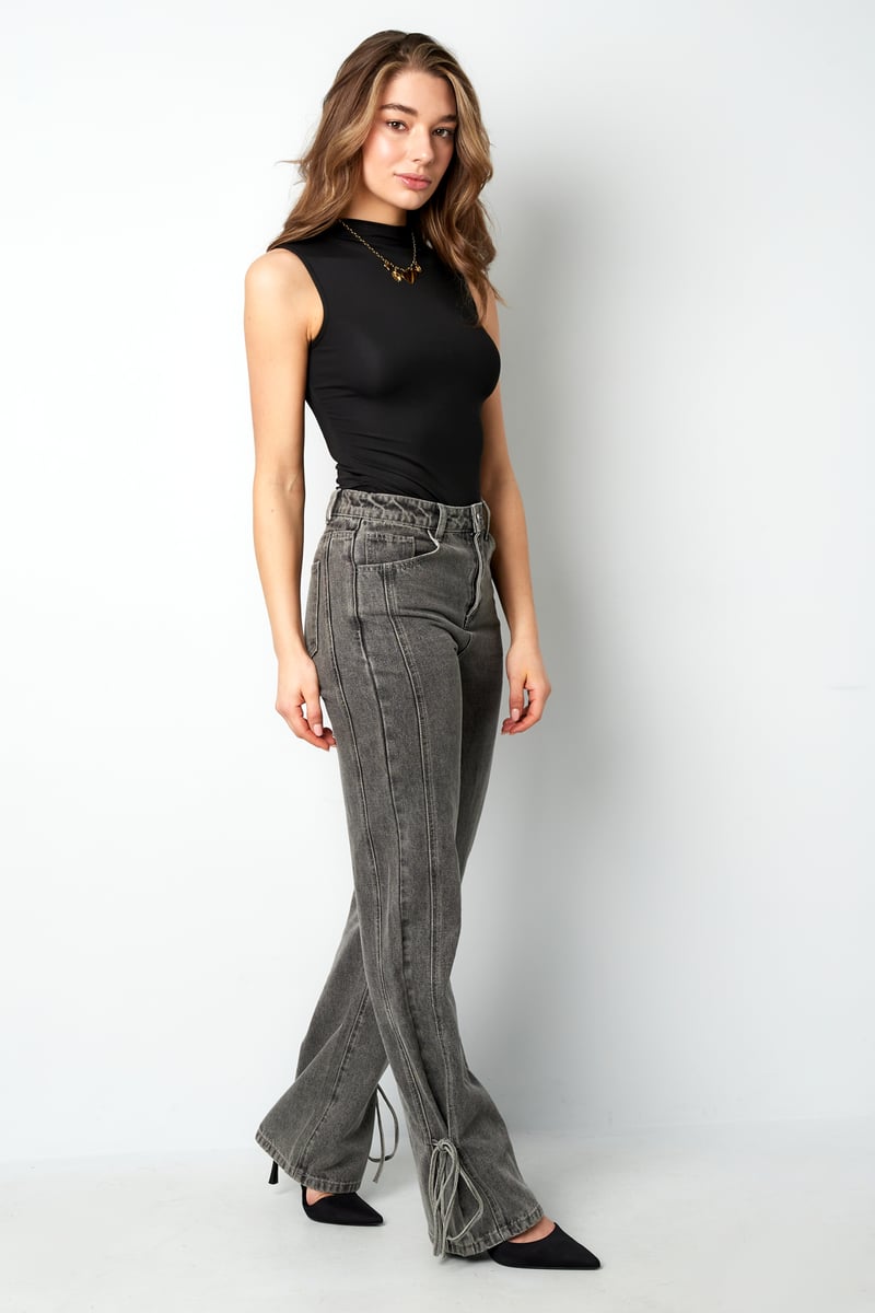 Jeans bossy bow - Blauw