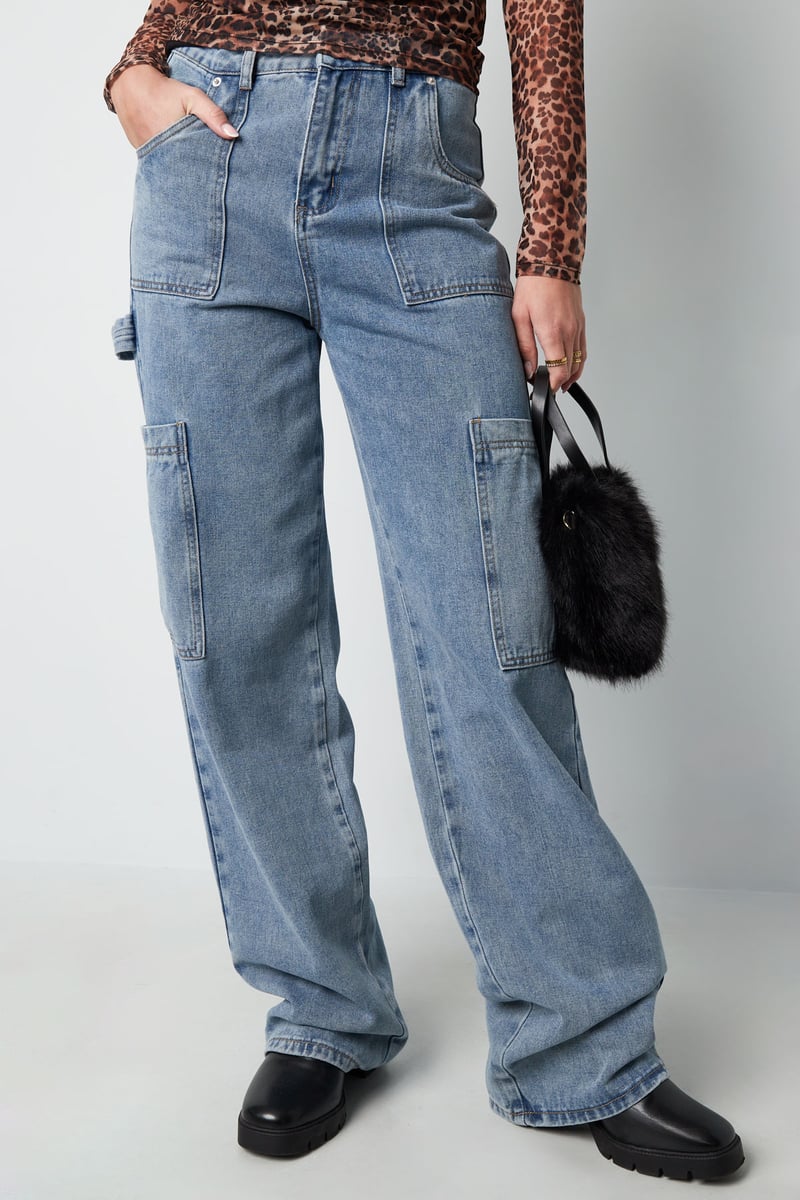 Jeans cool girl cut - Blauw
