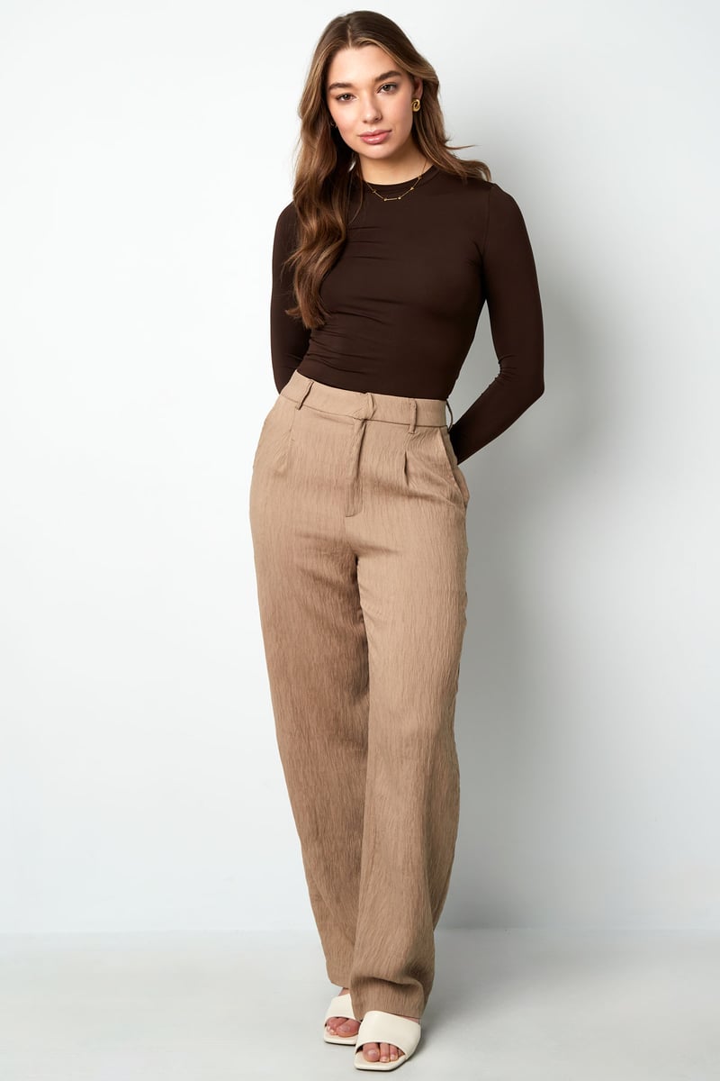 Everyday fit longsleeve hoge hals - Zwart