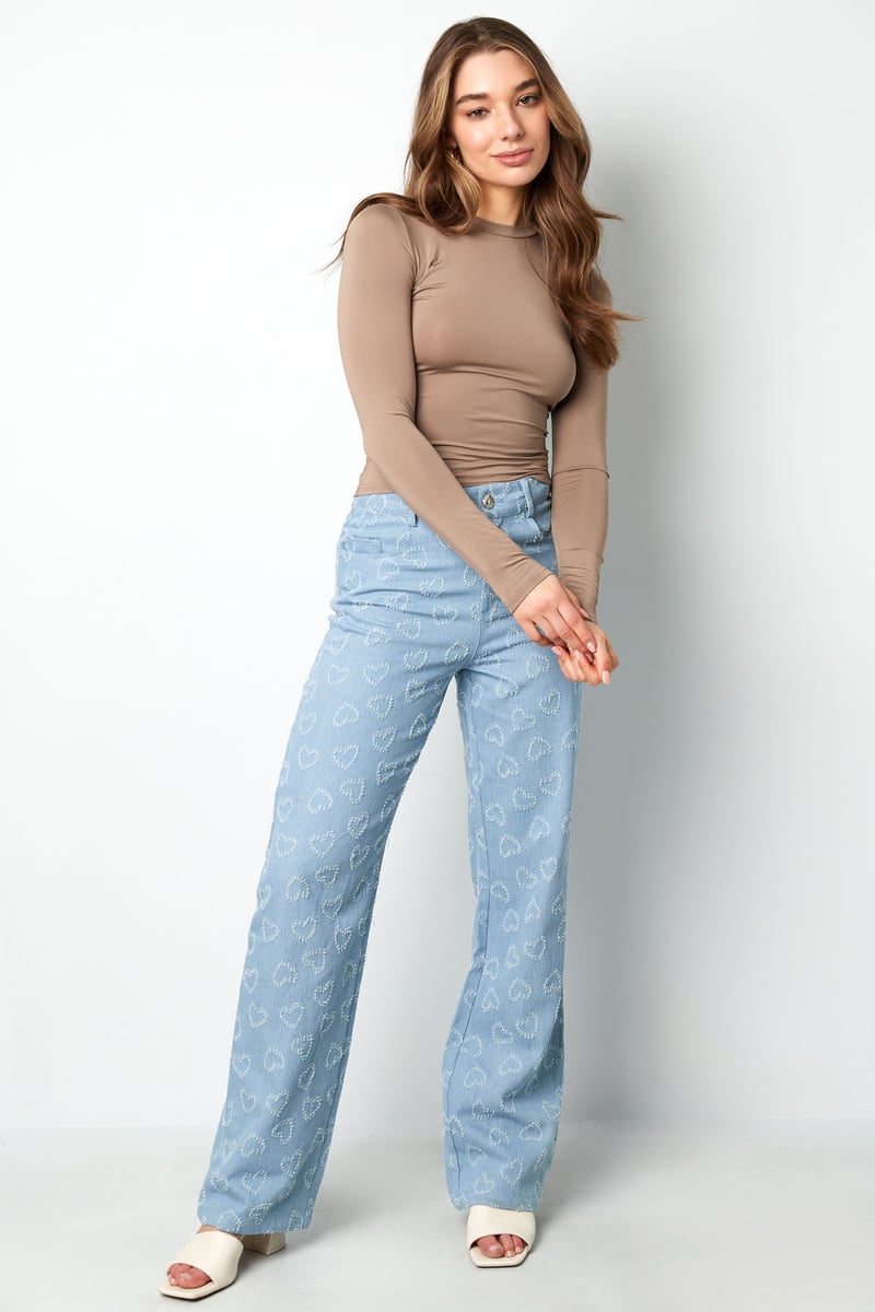 Everyday fit longsleeve hoge hals - Zwart