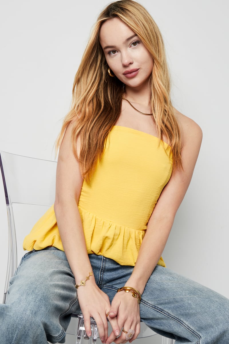 Summer Vibe Top - Geel 