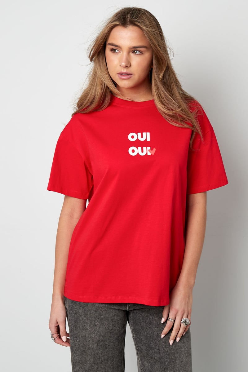 Oui Oui T-Shirt - rood