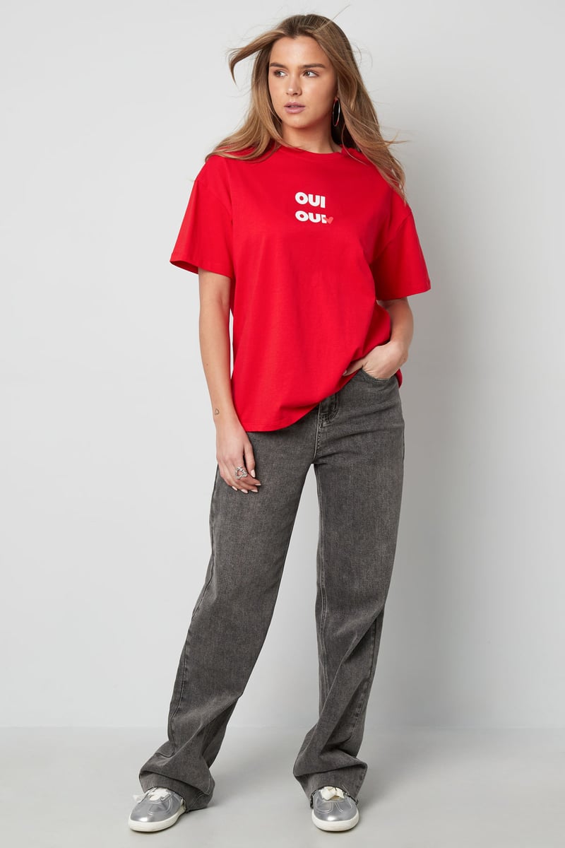 Oui Oui T-Shirt - rood