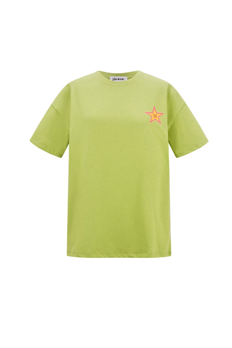 T-shirt gimme stars - Groen