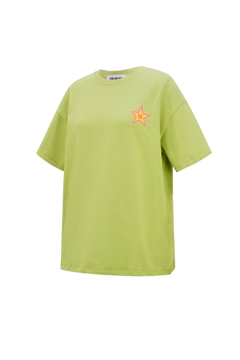 T-shirt gimme stars - Groen