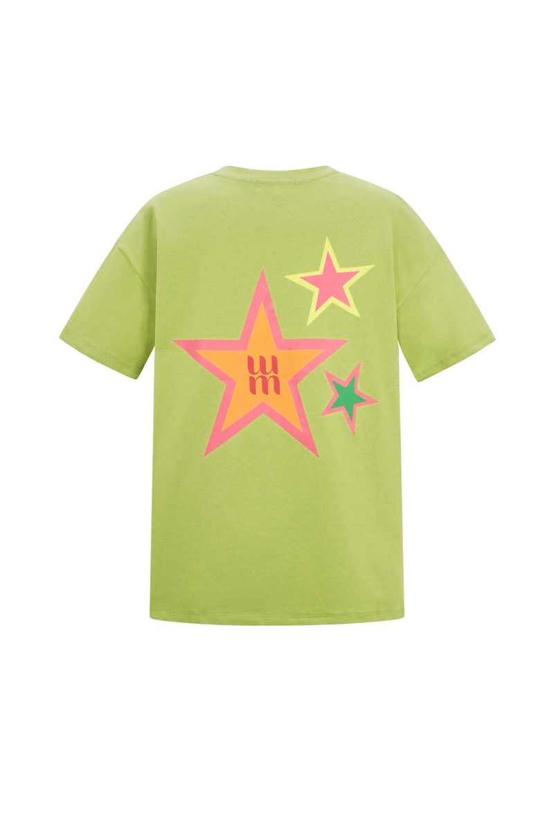 T-shirt gimme stars - Groen