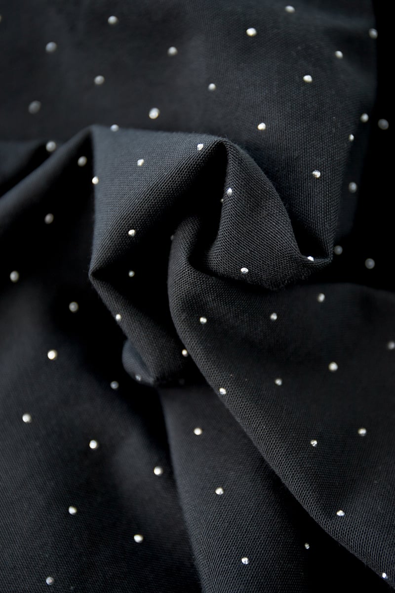 Blouse met studs - Grijs