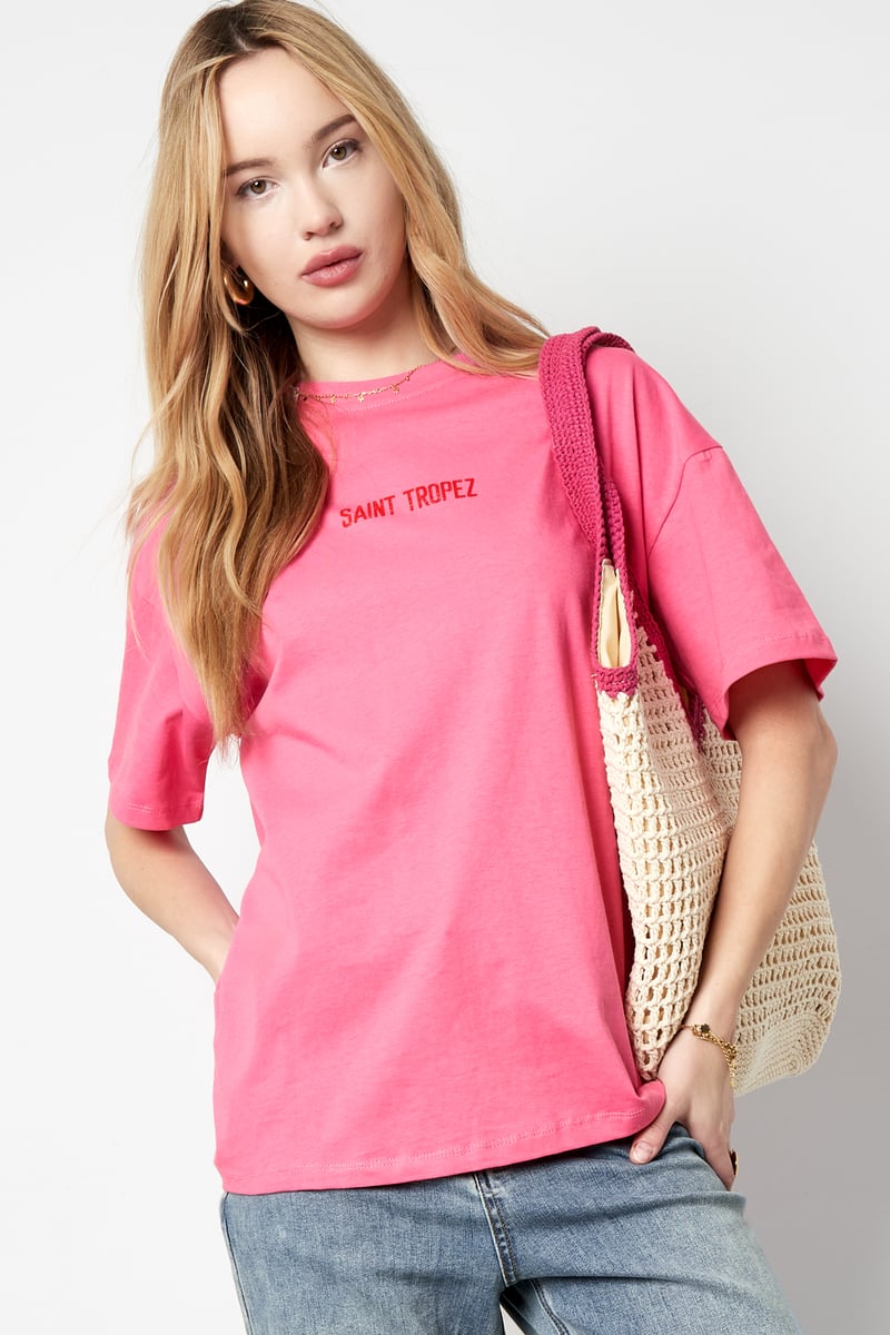 T-shirt saint tropez - Wit
