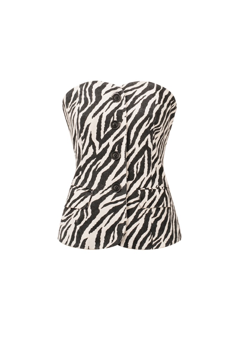 De zebra strapless