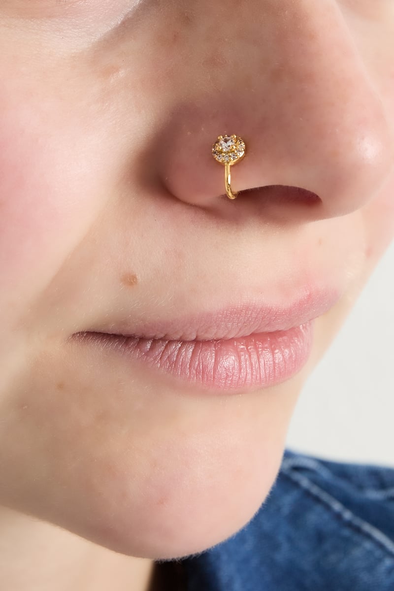 Neus- en oor cuff sparkly