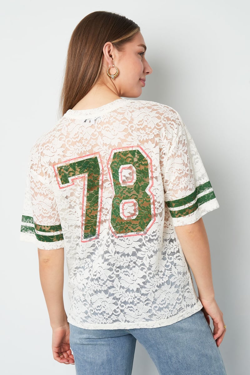 Kant Amerikaanse T-shirts - Wit