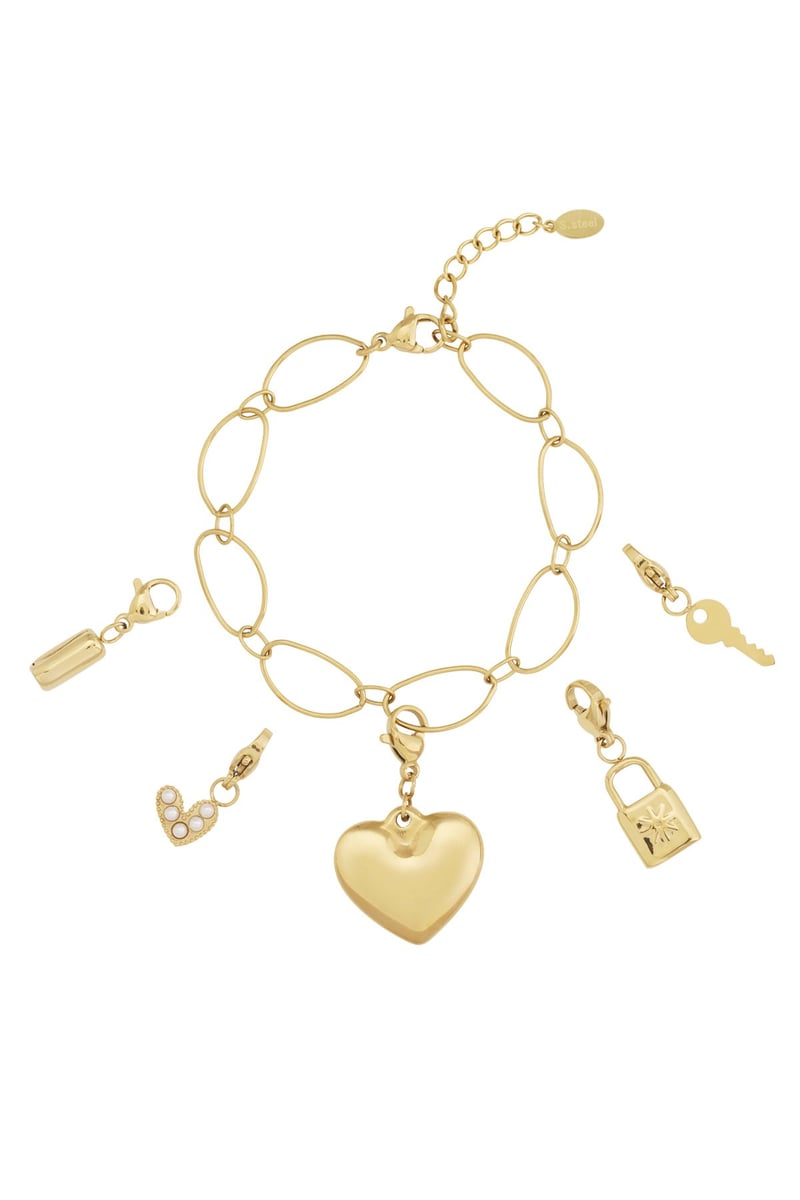 Grote hart DIY armband