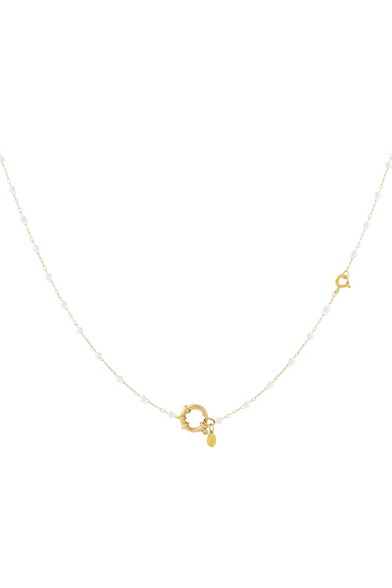 Slot met parelketting