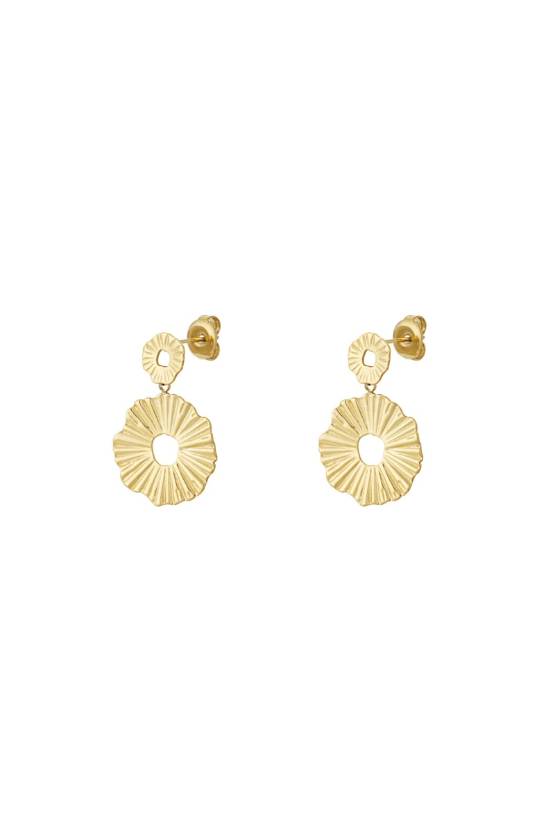 Zonnestralen bloem oorbellen