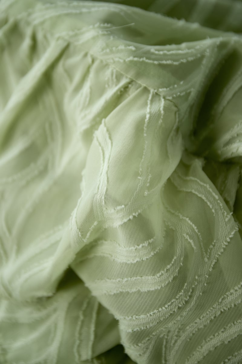 Co-ordset Witte Bladeren - Rok